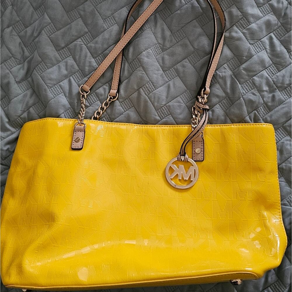 Mustard Yellow Michael Kors Women's Tote Bag